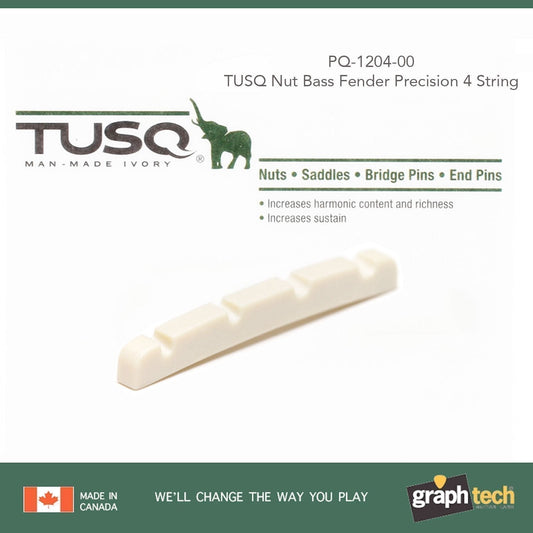 NEW Graph Tech PQ-1204-00 TUSQ Slotted Nut for Fender Precision Bass 4-String