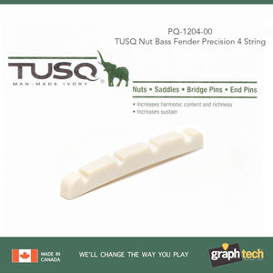 NEW Graph Tech PQ-1204-00 TUSQ Slotted Nut for Fender Precision Bass 4-String