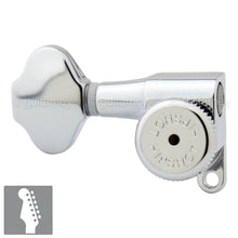 Load image into Gallery viewer, NEW Hipshot 6-in-Line LEFT-HANDED Mini Locking BUTTERBEAN Keys 6K1EL0CT - CHROME