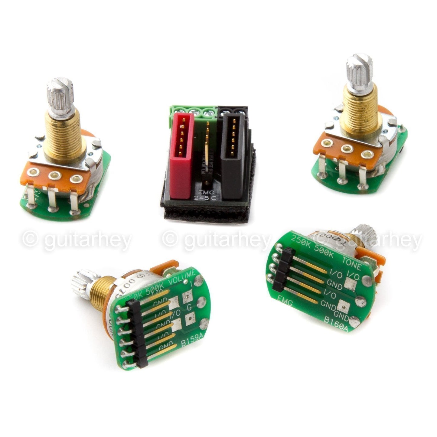 NEW EMG Solderless Wiring Conversion Kit for 1/2 pickups Hz PASSIVE Short-Shaft
