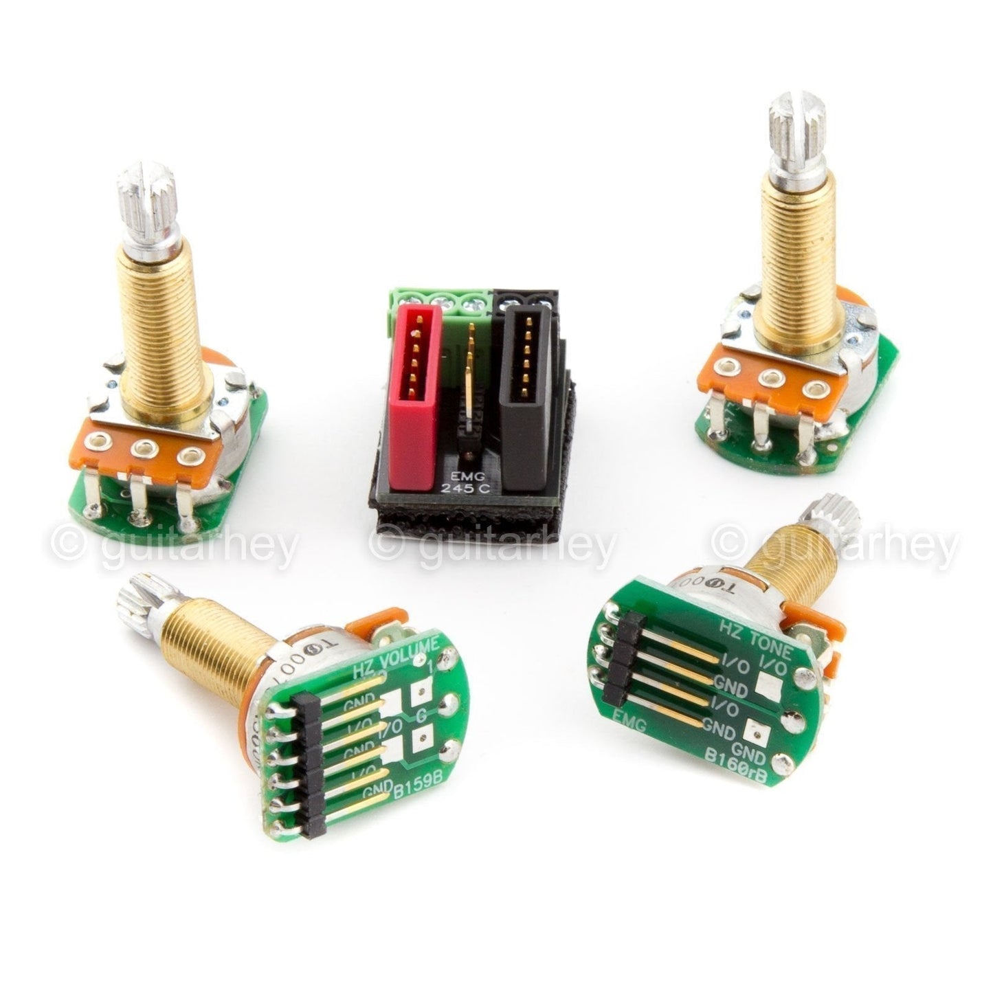NEW EMG Solderless Wiring Conversion Kit for 1/2 pickups Hz PASSIVE Long-Shaft