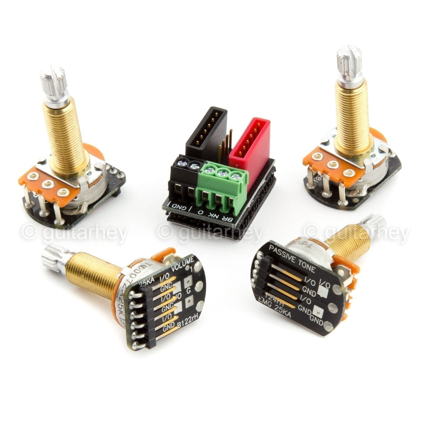 NEW EMG Solderless Wiring Conversion Kit for 1/2 pickups ACTIVE LONG-SHAFT SPLIT