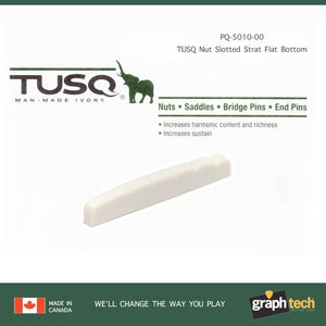 NEW Graph Tech TUSQ Fender Style Flat Bottom Slotted Nut 44.81mm - PQ-5010-00
