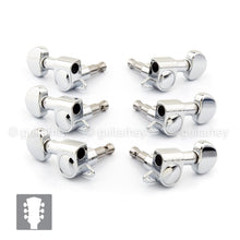 Load image into Gallery viewer, NEW Grover Mini Rotomatic Tuners L3+R3, 205C Tuning Keys Pegs 3x3 - CHROME