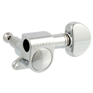 NEW Grover Mini Rotomatic Tuners L3+R3, 205C Tuning Keys Pegs 3x3 - CHROME