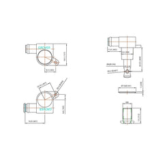 Carregar imagem no visualizador da galeria, NEW Grover 205C Mini Rotomatic L3+R3 Tuners SET w/ AMBER Buttons 3x3 - CHROME