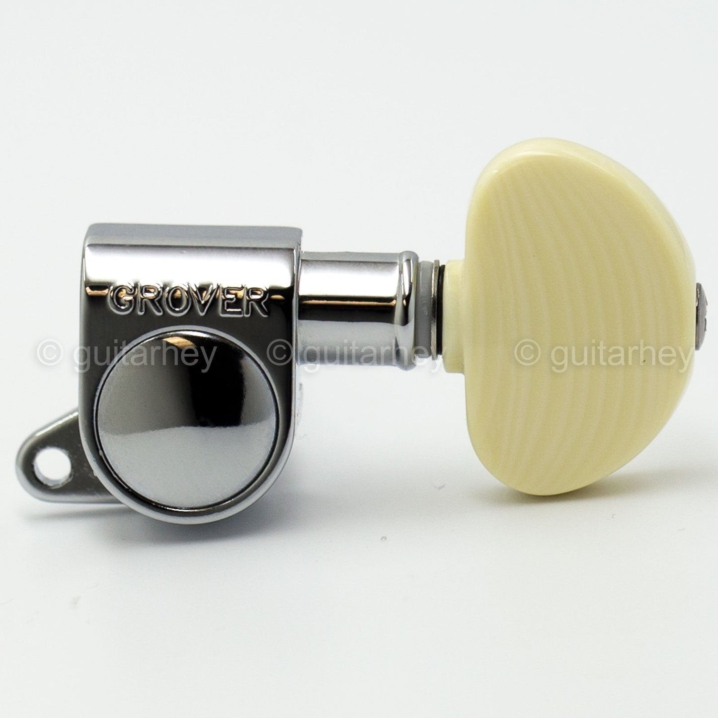 NEW Grover 205C Mini Rotomatic SET w/ LARGE SIMULATED IVORY Buttons 3x3 - CHROME