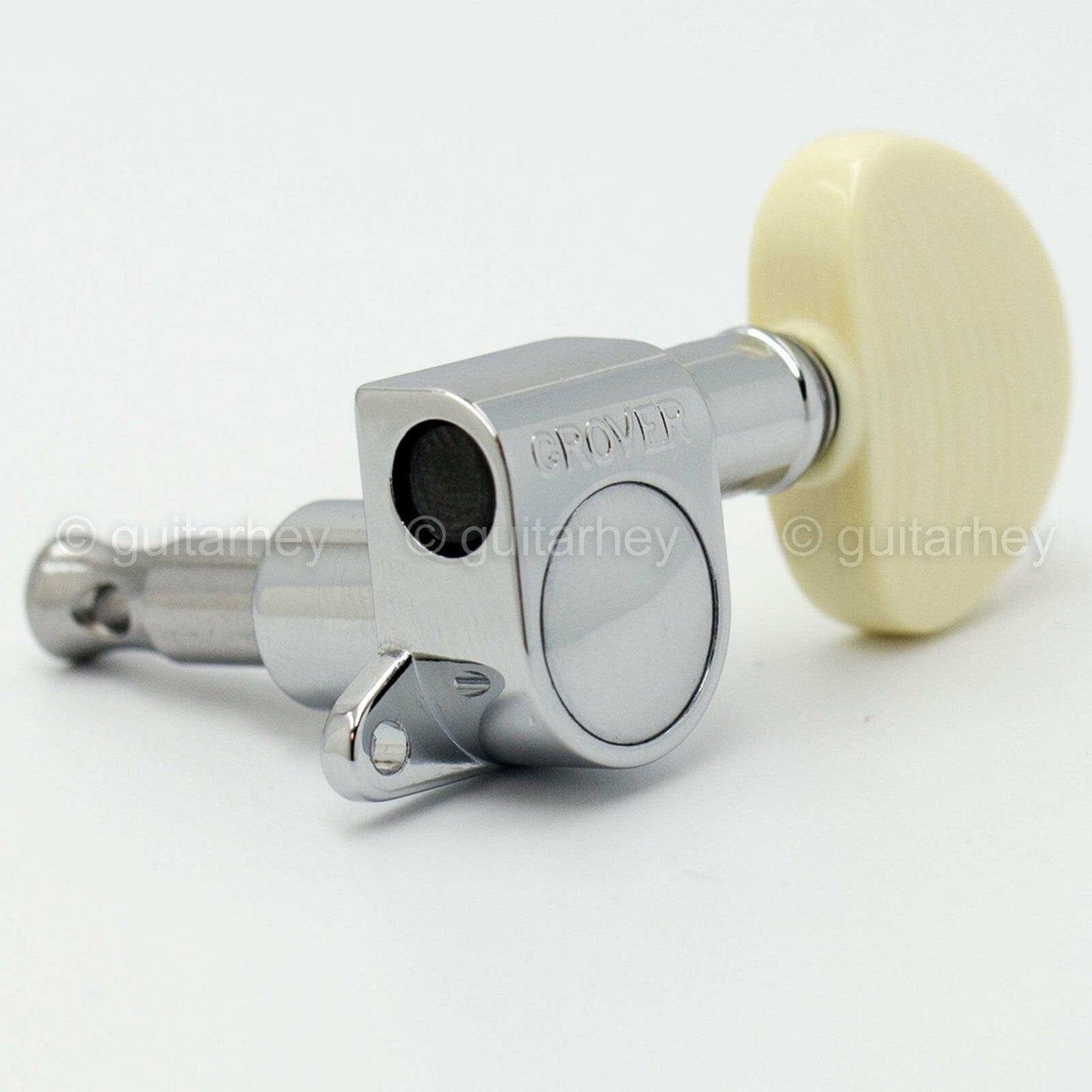 NEW Grover 205C Mini Rotomatic SET w/ LARGE SIMULATED IVORY Buttons 3x3 - CHROME