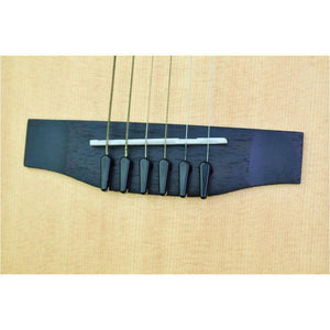 NEW Power Pins 2.0 w/ Power Plate for Acoustic Guitar Bridge Pins - BLACK