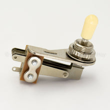 Load image into Gallery viewer, NEW Right Angle 3-Way Toggle Switch for 3-Pickups - Made in Japan - IVORY KNOB