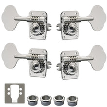 Load image into Gallery viewer, NEW Gotoh GB10 Bass TUNERS L2+R2 Tuning Keys w/ hardware 2x2 Set - NICKEL