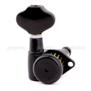NEW Hipshot Grip-Locking STAGGERED Open-Gear 6 In Line D08 w/ Hardware - BLACK