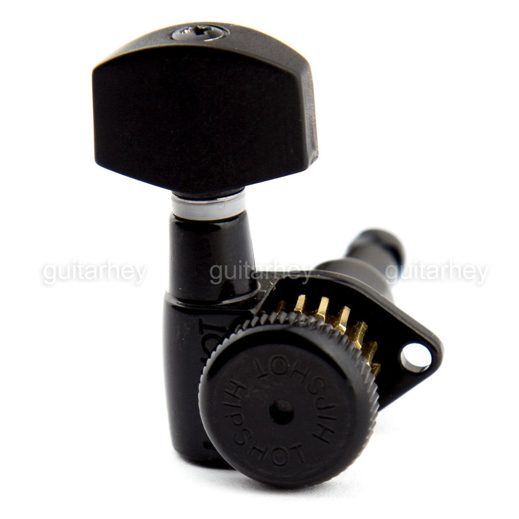 NEW Hipshot 6 In Line Grip-Locking Non-Staggered Open-Gear P07 w/ Screws - BLACK