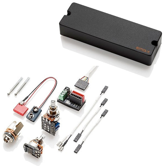 NEW EMG 45TWX 6-String Dual Coil Bass Soapbar Active Pickup w/ Hardware - BLACK