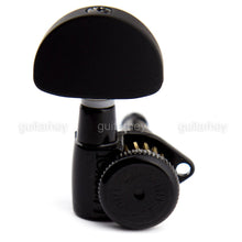 Carregar imagem no visualizador da galeria, NEW Hipshot Grip-Lock Open-Gear TUNERS w/ Large DOME Buttons N02 Set 3x3 - BLACK