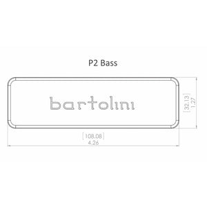 NEW Bartolini XXP26M-T P2 Bass Soapbar, Bridge, Split coil – deep tone - BLACK