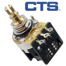 Load image into Gallery viewer, NEW CTS Full Size 250k Pot w/ DPDT Push/Pull Switch for Guitar/Bass AUDIO TAPER