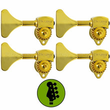 Load image into Gallery viewer, NEW Hipshot USA HB6 3/8&quot; Ultralite® Bass Tuning TREBLE SIDE 4 in Line Y Key GOLD