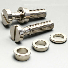 Load image into Gallery viewer, NEW (2) Tailpiece Lock System Inch, FIXER for USA Guitars Stop Studs - NICKEL