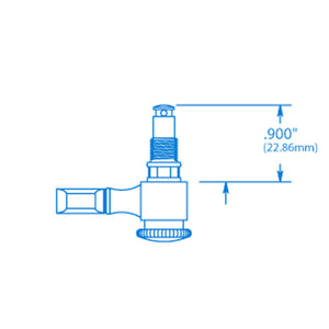 USA Sperzel (1) SINGLE TUNER KEY LOCKING Small Button PIN TYPE - SATIN CHROME