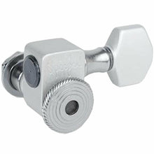 Load image into Gallery viewer, USA Sperzel (1) SINGLE TUNER KEY LOCKING Small Button PIN TYPE - SATIN CHROME