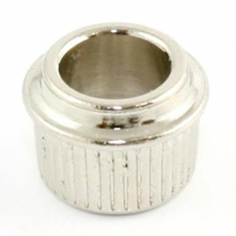 NEW (6) Guitar Tuner Adapter Bushings 3/8" (9.5mm) to 1/4" ID Press Fit - NICKEL