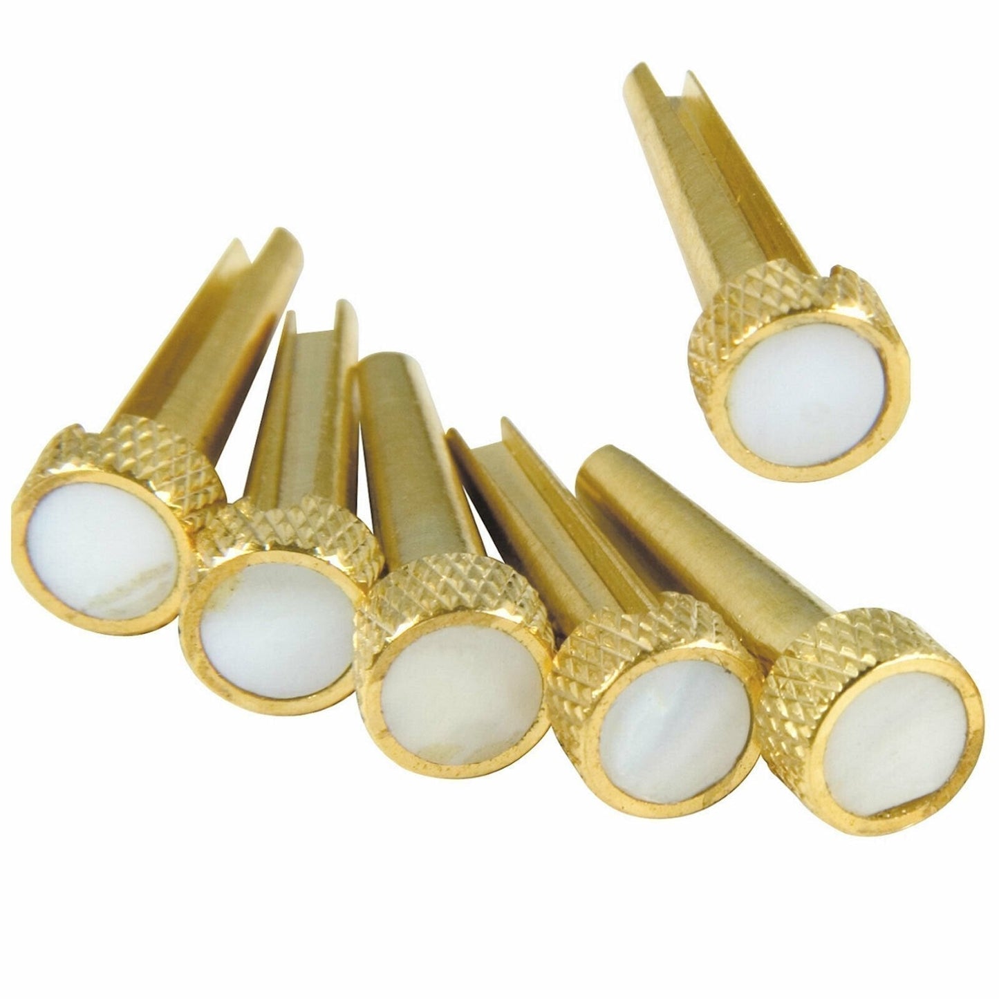 NEW Bridge Pin Set Tone Pin for Acoustic Guitars TP3M - SOLID BRASS PEARL INLAY