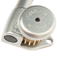 Carregar imagem no visualizador da galeria, NEW Hipshot Grip-Lock Open-Gear 6 in line Non-Staggered HEX Buttons SATIN CHROME