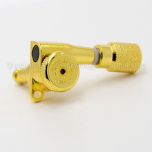 Load image into Gallery viewer, NEW Hipshot Guitar Tuning L3+R3 Upgrade Kit Knurled Buttons Grip-Lock 3x3 - GOLD