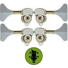 Load image into Gallery viewer, NEW Hipshot USA HB6 1/2&quot; Ultralite® Bass Tuning Y Key L2+R2 Set - SATIN CHROME