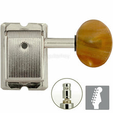 Carregar imagem no visualizador da galeria, NEW Gotoh SD91-P5R MG Magnum Locking 6-in-line AMBER Buttons Vintage - NICKEL