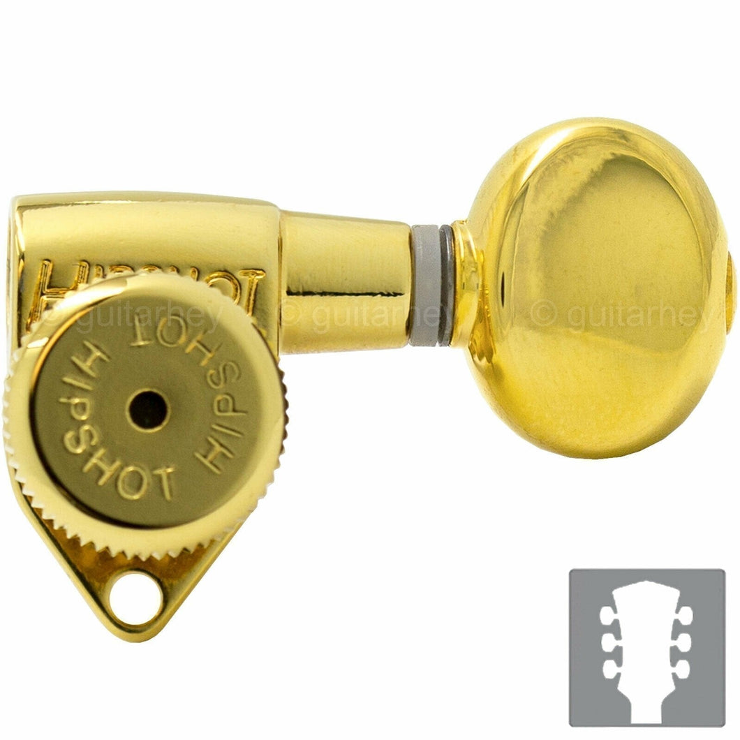 Hipshot Grip-Locking Open-Gear SMALL OVAL Buttons UMP Upgrade Kit 3x3 SET - GOLD