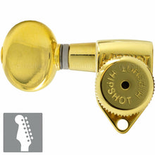 Load image into Gallery viewer, NEW Hipshot 6 inline Open-Gear Grip-Locking Non-Staggered BTR LEFT-HANDED - GOLD