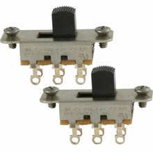 Load image into Gallery viewer, NEW (2) Switchcraft® On-On Slide Switch for Jazzmaster® and Jaguar® - BLACK