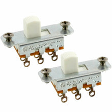 Load image into Gallery viewer, NEW (2) Switchcraft® On-On Slide Switch for Jazzmaster® and Jaguar® - WHITE