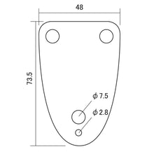 Load image into Gallery viewer, NEW Blank 3-bolt Neck Plate for Fender® 70s Telecaster Bass Jazz Bass®