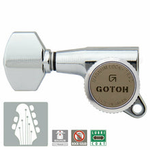 Carregar imagem no visualizador da galeria, NEW Gotoh SG381-07 MGT L2+R4 Set Mini Locking Tuners Tuning Keys 2x4 - CHROME