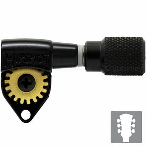 NEW Hipshot Classic L3+R3 Upgrade Kit Open-Gear w/ Knurled Buttons 3x3 - BLACK
