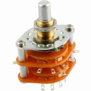 NEW 5-position Rotary Switch , 4-pole Solid Shaft for Custom Guitar Wiring