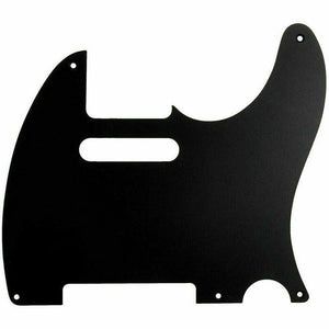 NEW Non-Beveled 1-Ply 5 Hole Pickguard For Telecaster/Tele Style .080" - BLACK