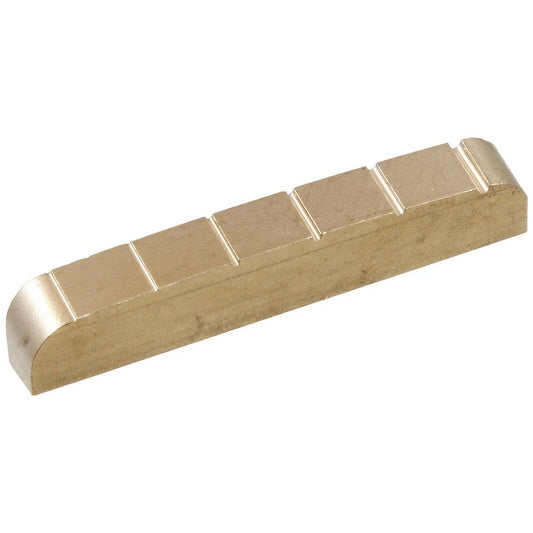 NEW High Quality Slotted Nut For Guitar 43.5mm Curved Top, Made in Japan - BRASS