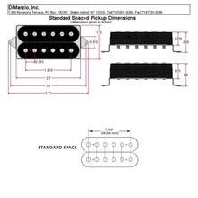 Load image into Gallery viewer, NEW DiMarzio DP158 EVOLUTION Neck Humbucker Standard Spaced - WHITE