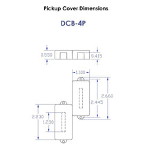 Carregar imagem no visualizador da galeria, NEW Aguilar DCB 4P 4-String Precision P Bass PB Pickup Dual Ceramic Bar - BLACK