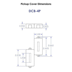 NEW Aguilar DCB 4P 4-String Precision P Bass PB Pickup Dual Ceramic Bar - BLACK