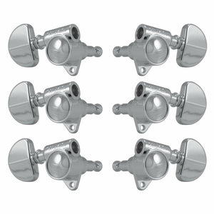 NEW Grover Original Rotomatics® 3x3 Tuners DOMED Buttons Fits Gibson - CHROME