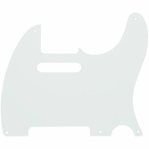 NEW Non-Beveled 1-Ply 5 Holes Pickguard For Fender Telecaster/Tele .080" - WHITE