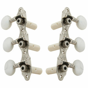 NEW Grover 306N Deluxe Classic Machine Heads, Classical Style Guitar NICKEL