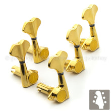 Load image into Gallery viewer, NEW Gotoh GB720 5-String Bass Keys L2+R3 Lightweight Tuners w/ Screws 2x3 - GOLD
