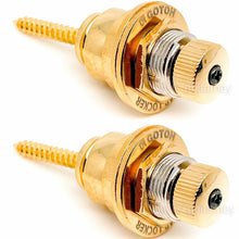 Load image into Gallery viewer, NEW Gotoh SLR-2 Quick Twist Release Strap Lock System PAIR Guitar/Bass - GOLD
