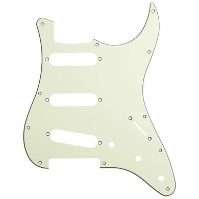 3-Ply Pickguard for Stratocaster® Strat® USA MIM Standard SSS 11-Hole MINT GREEN